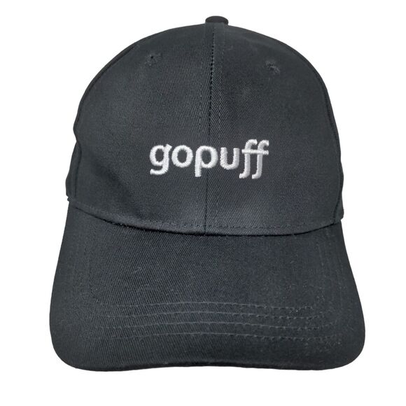 GoPuff Men's Slideback Hat Black Adjustable Embroidered Logo - Picture 1 of 7